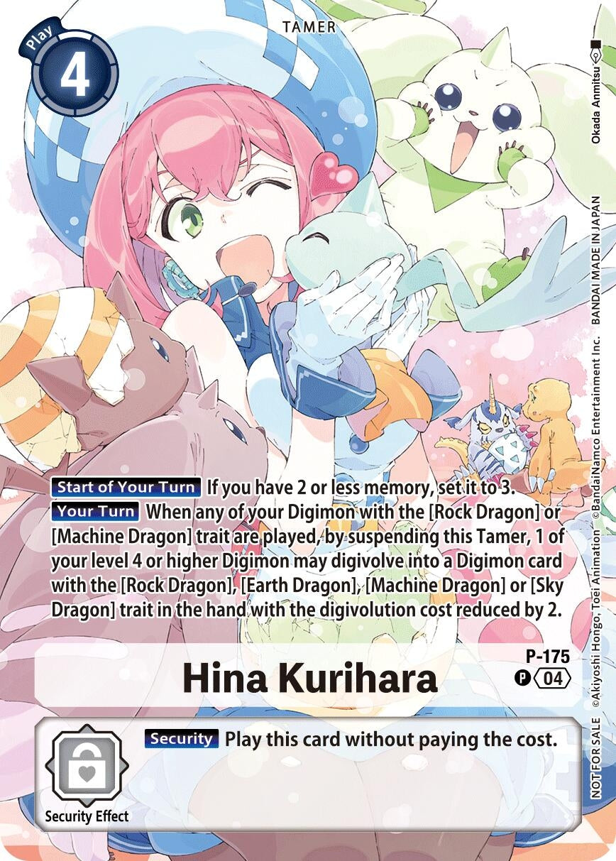 Image for Hina Kurihara (Update Pack 2025) (BT19-20) (P-175 P) - Digimon Card Game