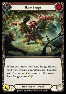 Bare Fangs (Red) (Regular) - Everfest - First (Common) [EVR-F-008]