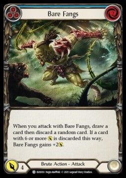 Bare Fangs (Blue) (Regular) - Everfest - First (Common) [EVR-F-010]