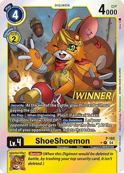 Image for ShoeShoemon (Store Tournament 2025 Vol.1 Winner Pack) - Digimon Card Game