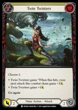 Twin Twisters (Yellow) (Regular) - Everfest - First (Common) [EVR-F-048]