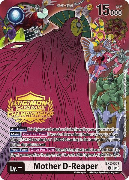 Image for Mother D-Reaper (Championship 2024 Tamers Pack) (Digital Hazard) (EX2-007 R) - Digimon Card Game