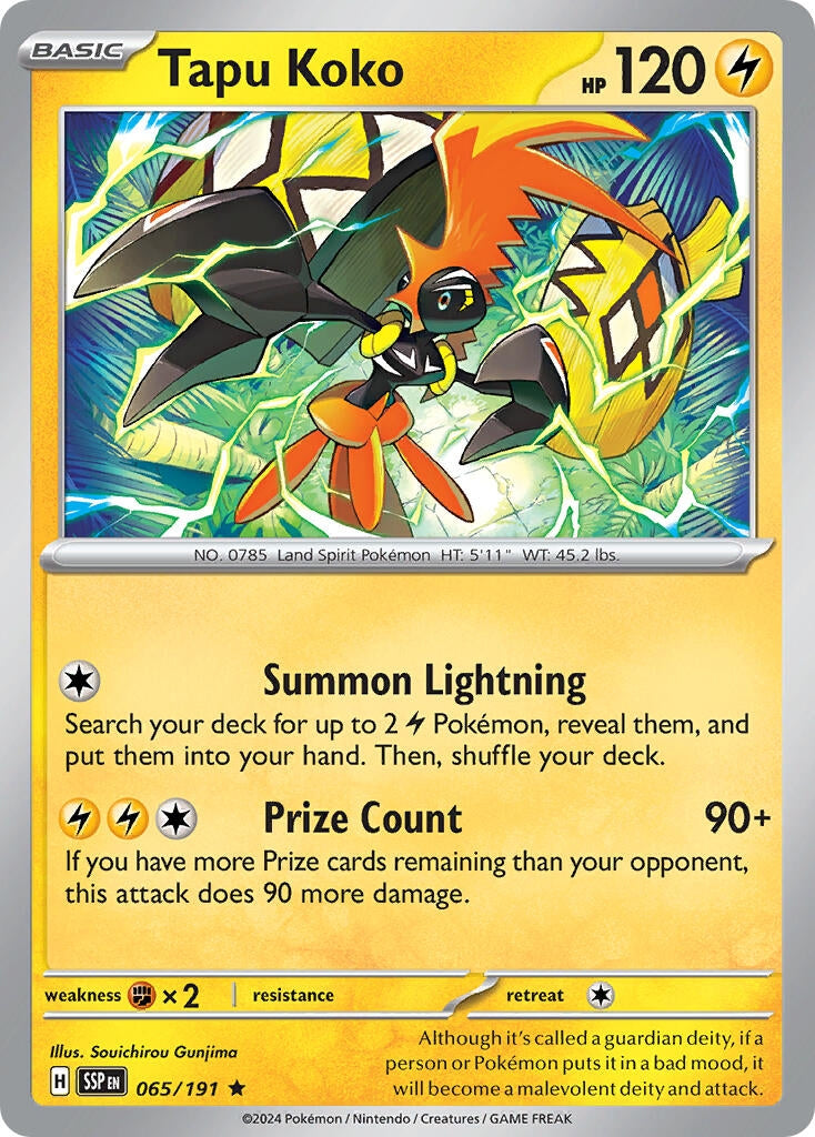Image for Tapu Koko (Deck Exclusives) (065/191) - Pokemon