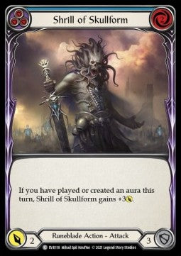 Shrill of Skullform (Blue) (Regular) - Everfest - First (Common) [EVR-F-118]