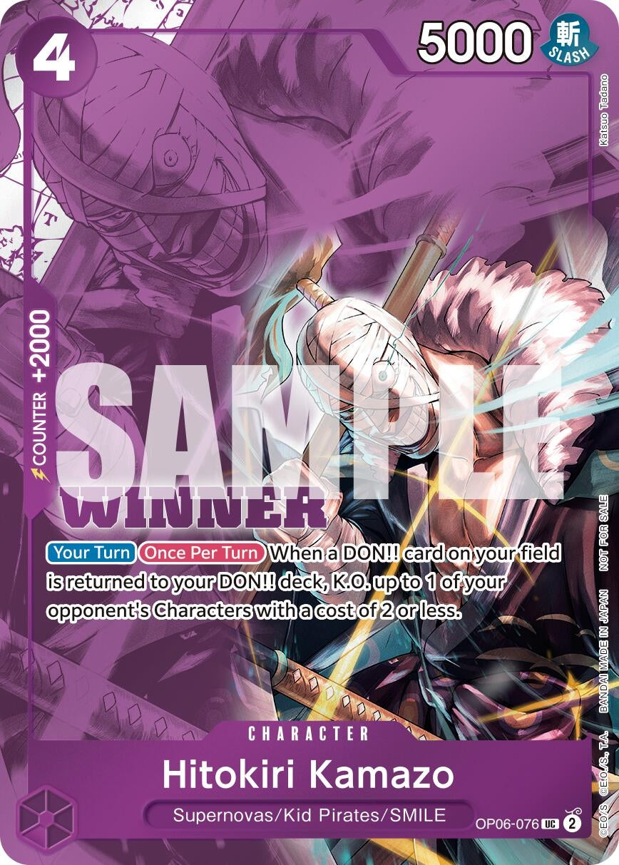 Image for Hitokiri Kamazo (Winner Pack 2025 Vol. 1) (One Piece Promotion Cards) (OP06-076) - One Piece Card Game