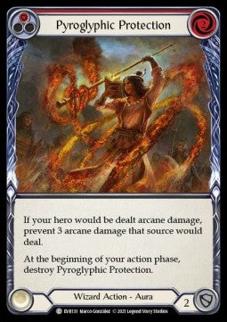 Pyroglyphic Protection (Red) (Regular) - Everfest - First (Common) [EVR-F-131]