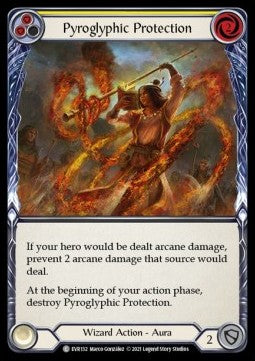 Pyroglyphic Protection (Yellow) (Regular) - Everfest - First (Common) [EVR-F-132]