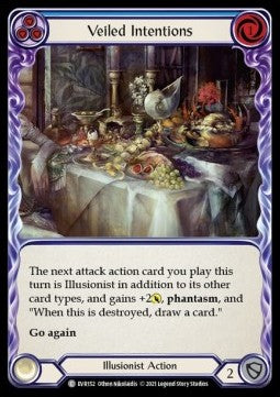 Veiled Intentions (Blue) (Regular) - Everfest - First (Common) [EVR-F-152]