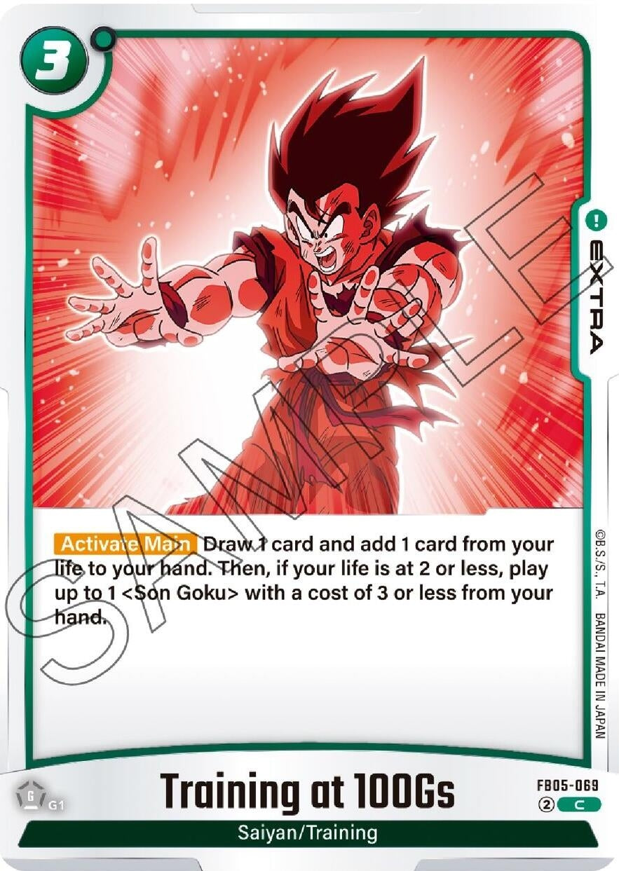 Image for Training at 100Gs (New Adventure) (FB05-069) - Dragon Ball Super: Fusion World