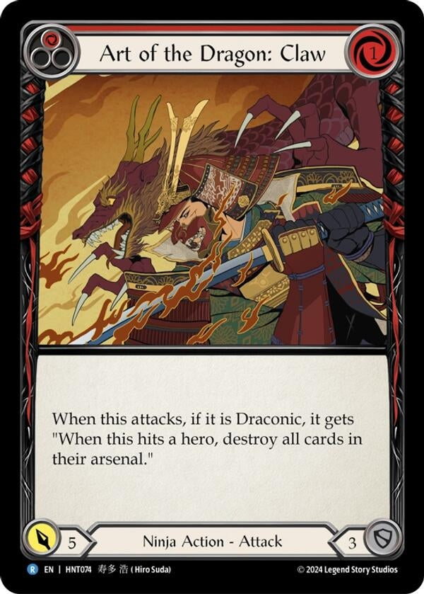 Image for Art of the Dragon: Claw (The Hunted) (HNT074) - Flesh and Blood TCG