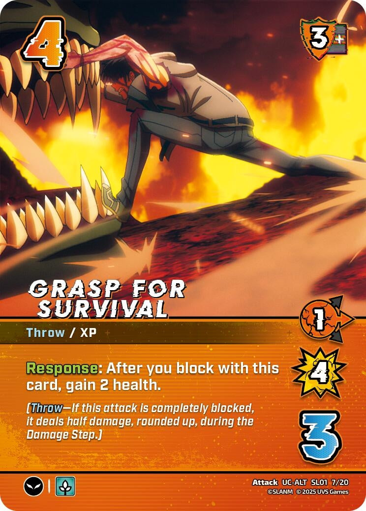 Image for Grasp for Survival (Alternate Art) (Challenger Series: Solo Leveling) (SL01 7/20) - UniVersus