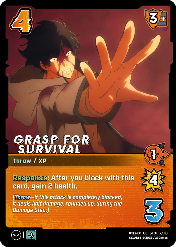Image for Grasp for Survival (Challenger Series: Solo Leveling) (SL01 7/20) - UniVersus