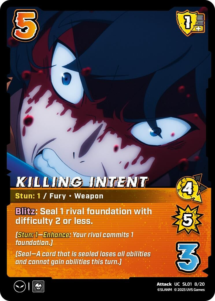 Image for Killing Intent (Challenger Series: Solo Leveling) (SL01 8/20) - UniVersus