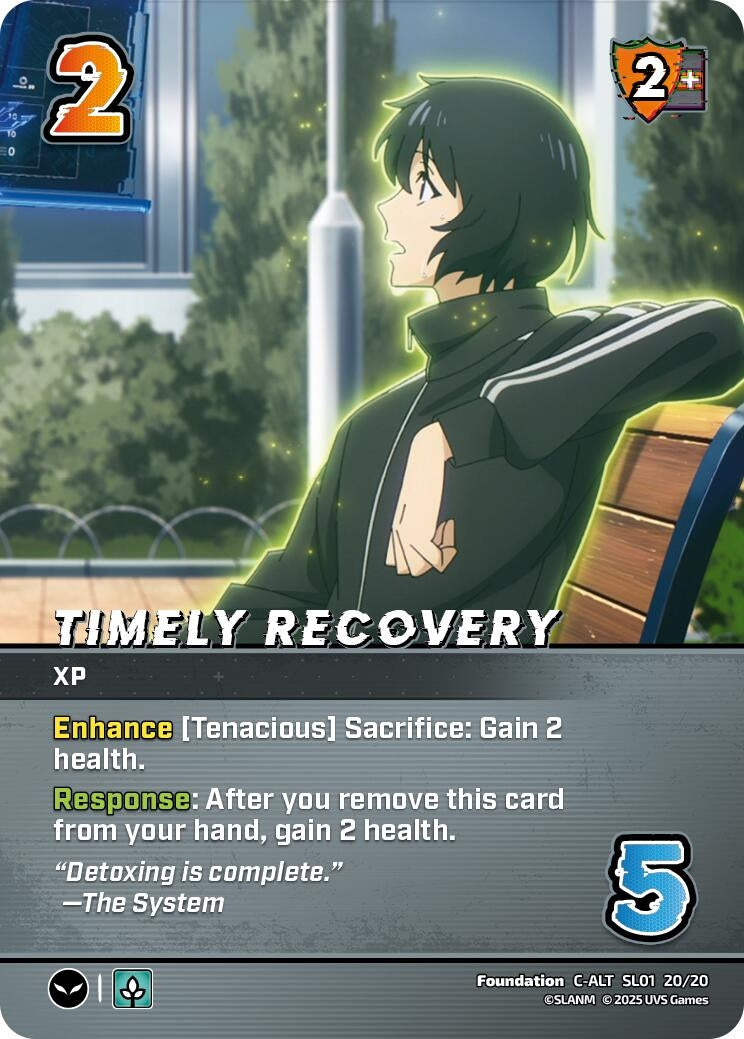 Image for Timely Recovery (Alternate Art) (Challenger Series: Solo Leveling) (SL01 20/20) - UniVersus