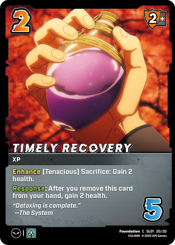 Image for Timely Recovery (Challenger Series: Solo Leveling) (SL01 20/20) - UniVersus