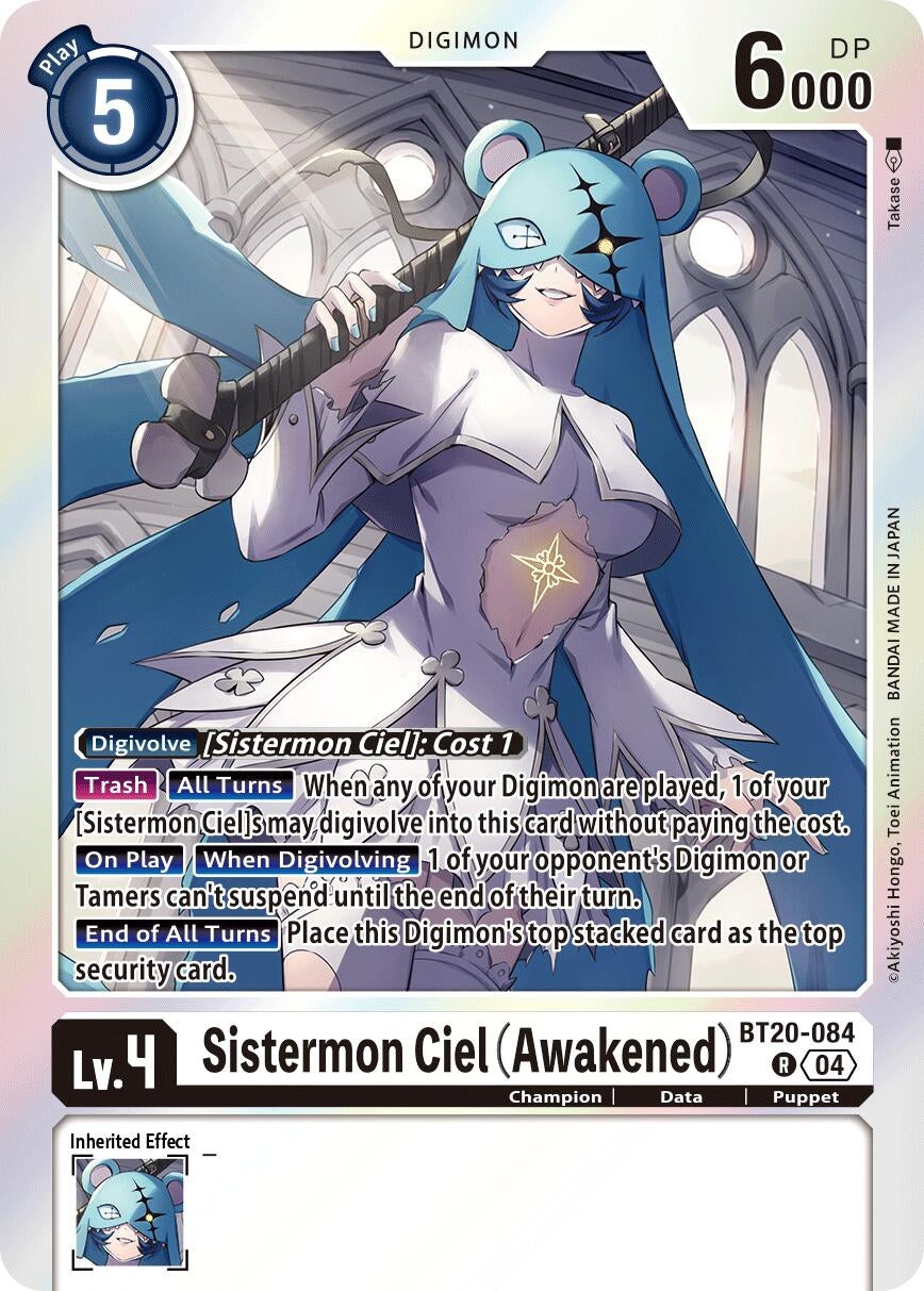 Image for Sistermon Ciel (Awakened) (BT19-20) (BT20-084 R) - Digimon Card Game
