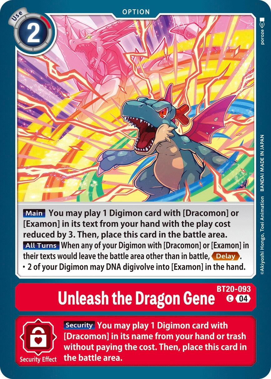 Image for Unleash the Dragon Gene (BT19-20) (BT20-093 C) - Digimon Card Game