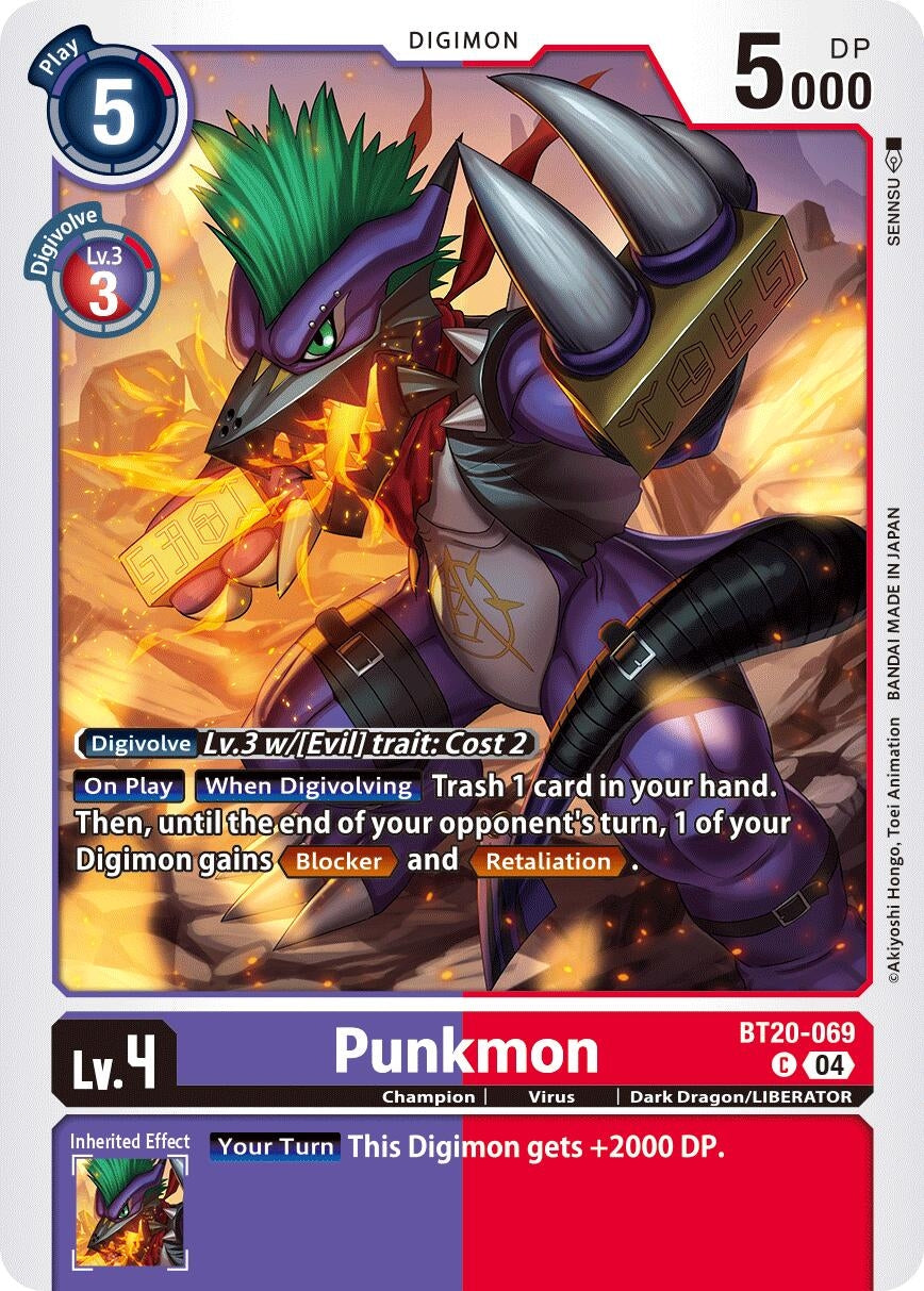 Image for Punkmon (BT19-20) (BT20-069 C) - Digimon Card Game