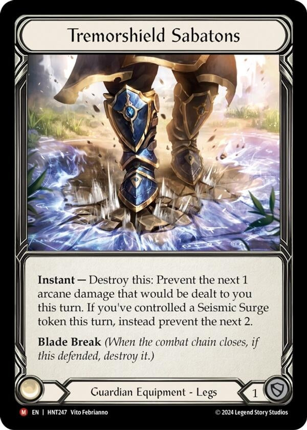 Image for Tremorshield Sabatons (The Hunted) (HNT247) - Flesh and Blood TCG
