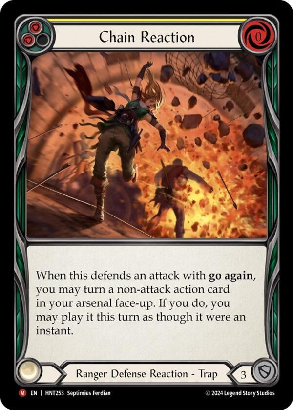 Image for Chain Reaction (The Hunted) (HNT253) - Flesh and Blood TCG