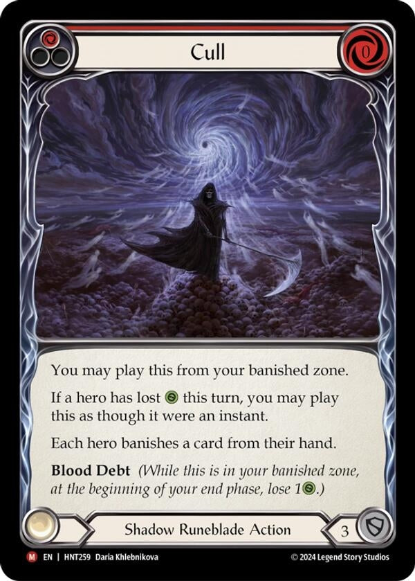 Image for Cull (The Hunted) (HNT259) - Flesh and Blood TCG