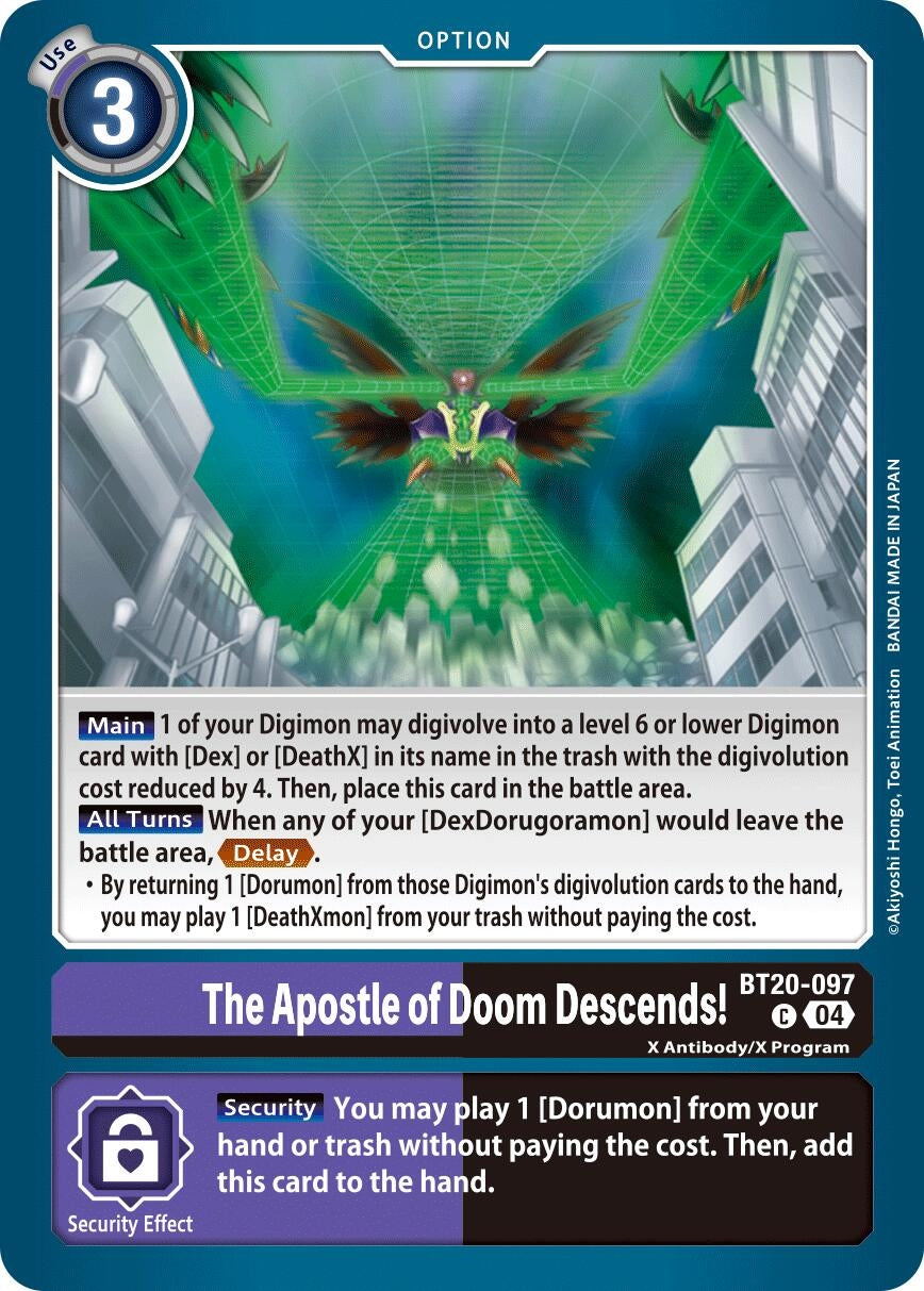 Image for The Apostle of Doom Descends! (BT19-20) (BT20-097 C) - Digimon Card Game