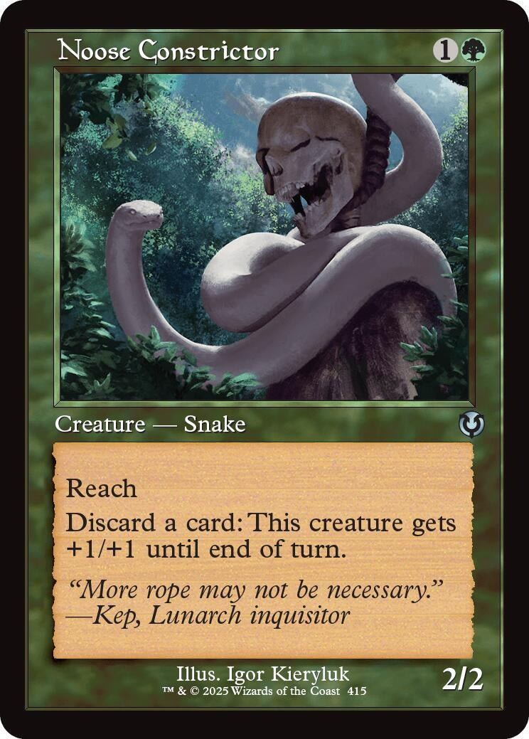 Image for Noose Constrictor (Retro Frame) (Innistrad Remastered) (415) - Magic: The Gathering