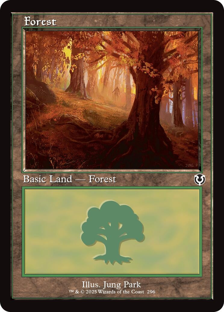 Image for Forest (296) (Retro Frame) (Innistrad Remastered) (296) - Magic: The Gathering