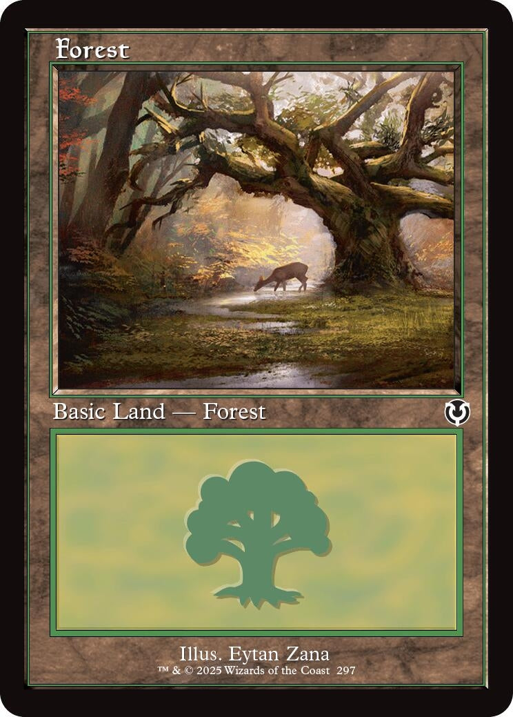 Image for Forest (297) (Retro Frame) (Innistrad Remastered) (297) - Magic: The Gathering