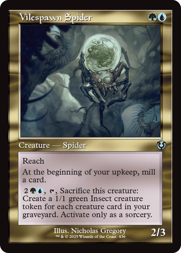 Image for Vilespawn Spider (Retro Frame) (Innistrad Remastered) (436) - Magic: The Gathering