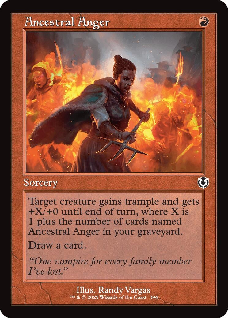 Image for Ancestral Anger (Retro Frame) (Innistrad Remastered) (394) - Magic: The Gathering