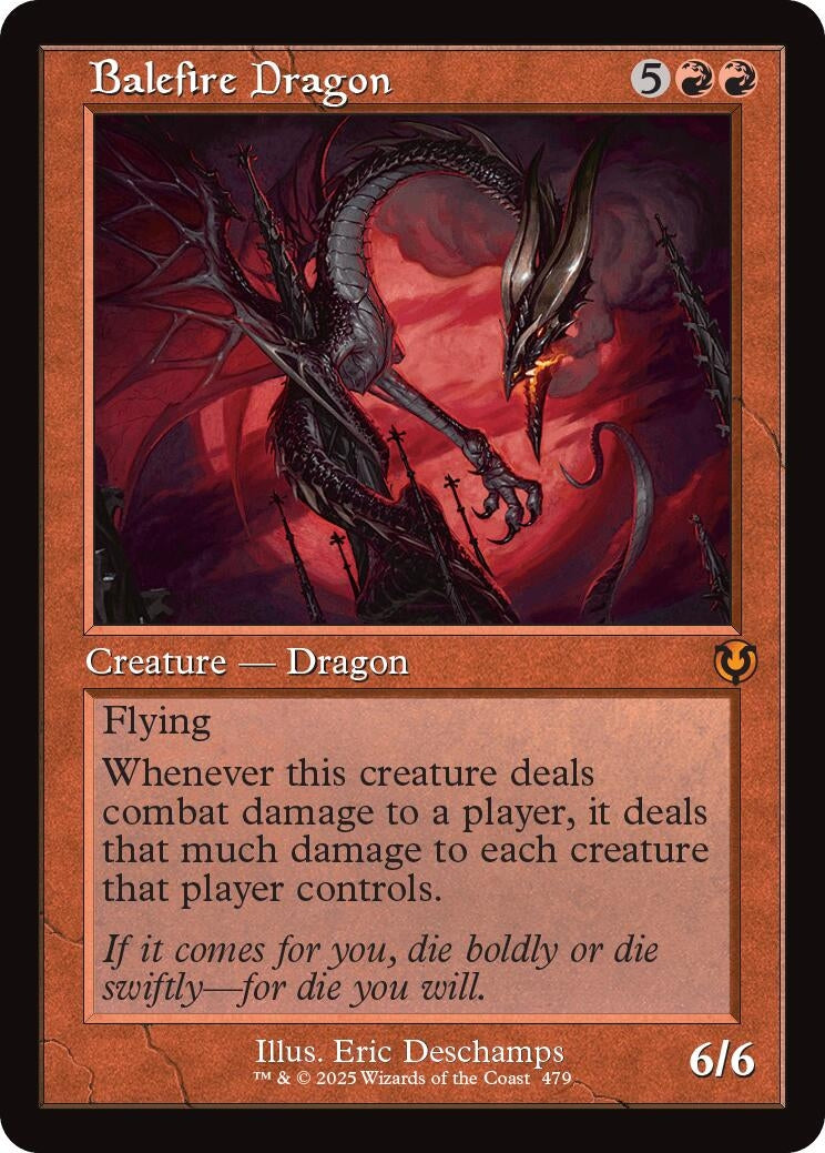 Image for Balefire Dragon (Retro Frame) (Innistrad Remastered) (479) - Magic: The Gathering