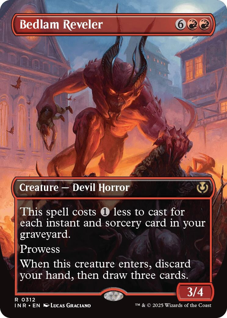 Image for Bedlam Reveler (Borderless) (Innistrad Remastered) (312) - Magic: The Gathering