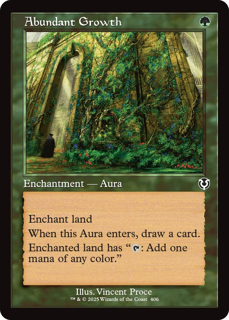 Image for Abundant Growth (Retro Frame) (Innistrad Remastered) (406) - Magic: The Gathering