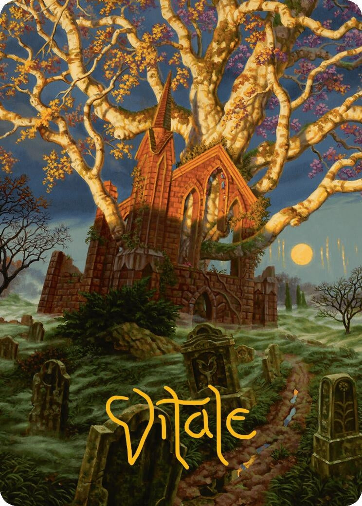 Image for Abundant Growth Art Card (Gold-Stamped Signature) (Art Series: Innistrad Remastered) (13) - Magic: The Gathering