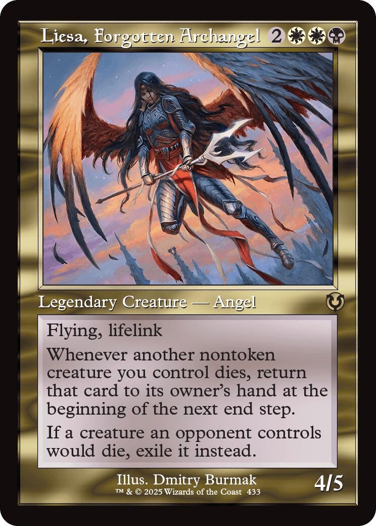 Image for Liesa, Forgotten Archangel (Retro Frame) (Innistrad Remastered) (433) - Magic: The Gathering