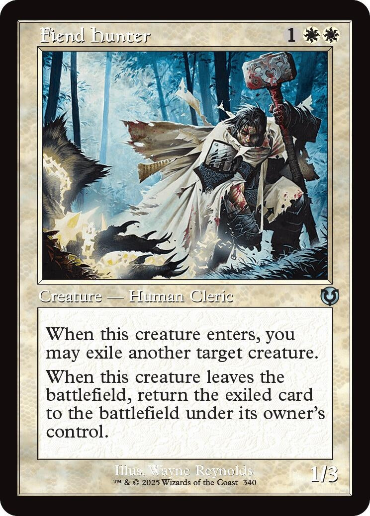 Image for Fiend Hunter (Retro Frame) (Innistrad Remastered) (340) - Magic: The Gathering