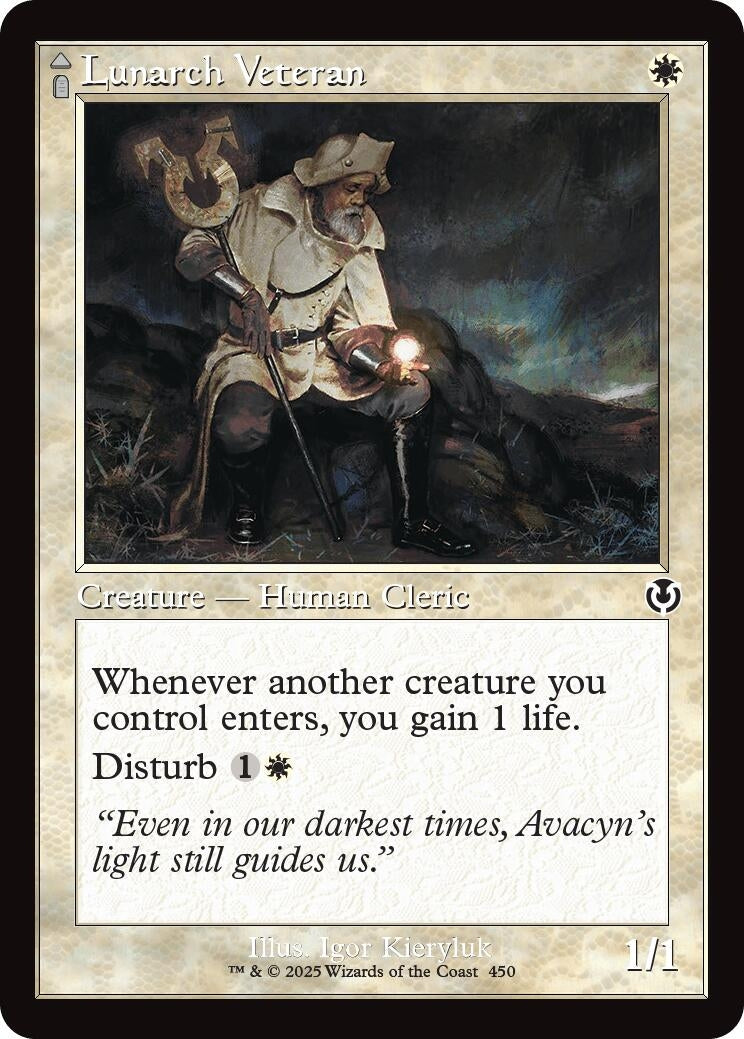 Image for Lunarch Veteran (Retro Frame) (Innistrad Remastered) (450) - Magic: The Gathering