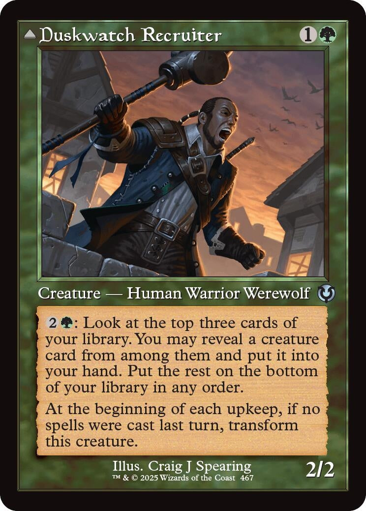Image for Duskwatch Recruiter (Retro Frame) (Innistrad Remastered) (467) - Magic: The Gathering