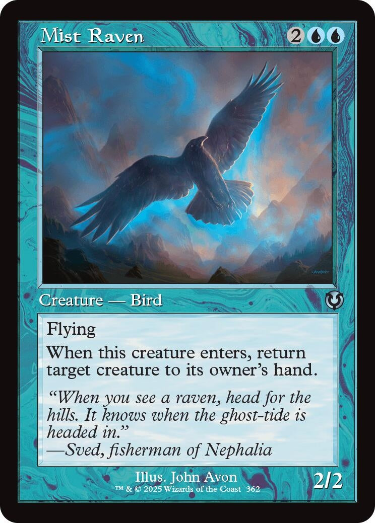 Image for Mist Raven (Retro Frame) (Innistrad Remastered) (362) - Magic: The Gathering