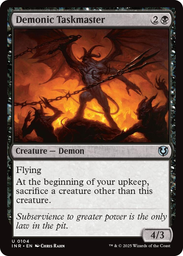 Image for Demonic Taskmaster (Innistrad Remastered) (104) - Magic: The Gathering