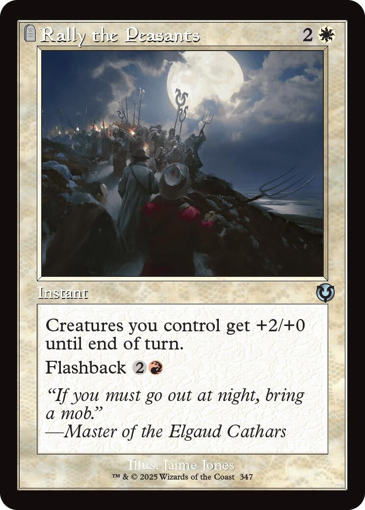 Image for Rally the Peasants (Retro Frame) (Innistrad Remastered) (347) - Magic: The Gathering