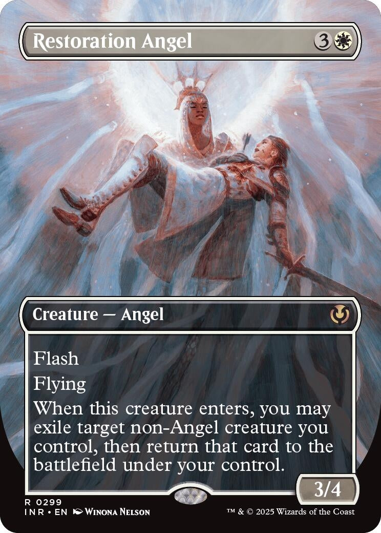 Image for Restoration Angel (Borderless) (Innistrad Remastered) (299) - Magic: The Gathering