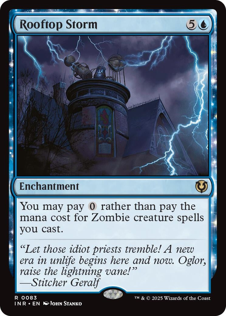 Image for Rooftop Storm (Innistrad Remastered) (83) - Magic: The Gathering