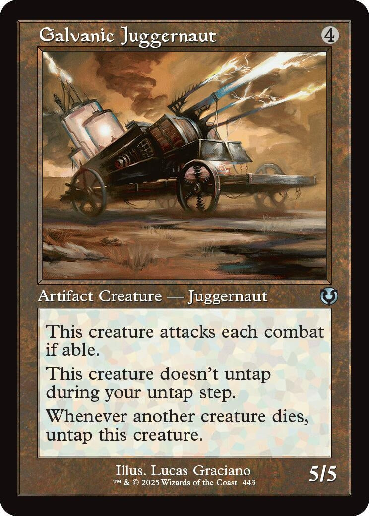 Image for Galvanic Juggernaut (Retro Frame) (Innistrad Remastered) (443) - Magic: The Gathering