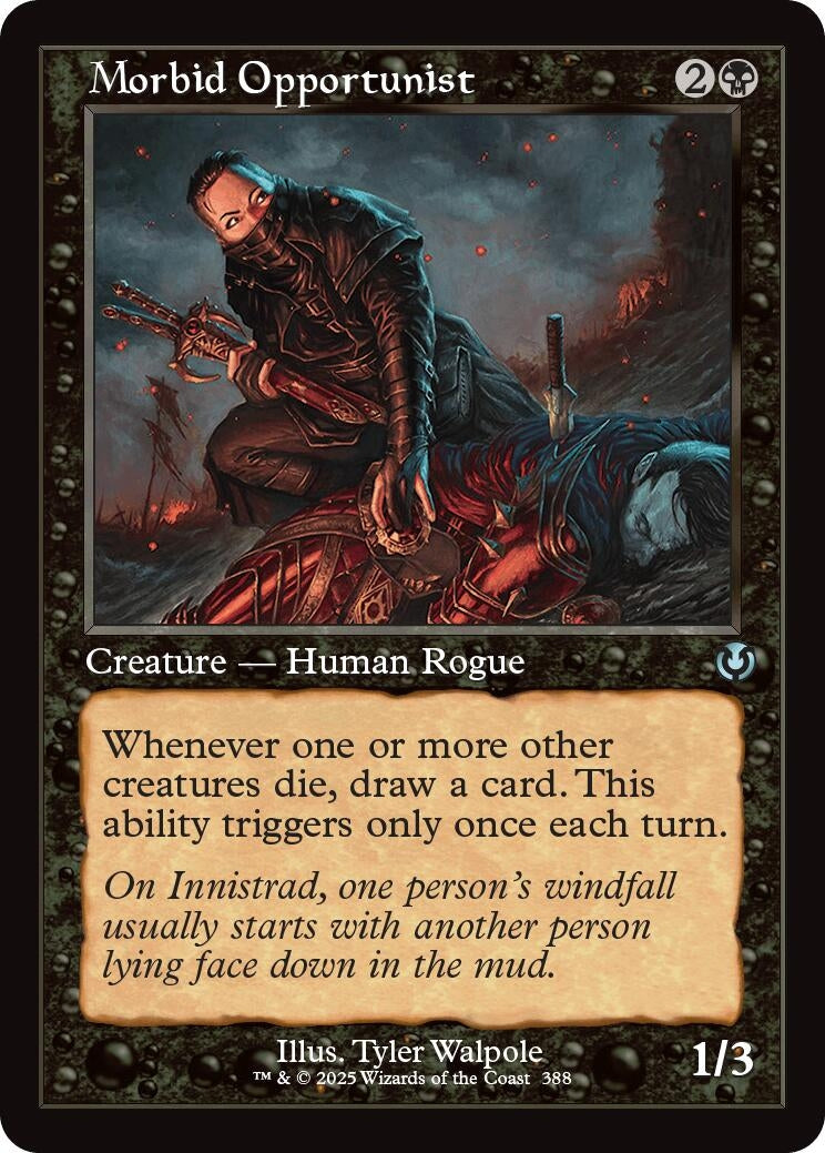 Image for Morbid Opportunist (Retro Frame) (Innistrad Remastered) (388) - Magic: The Gathering