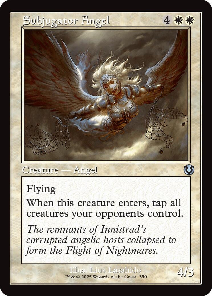 Image for Subjugator Angel (Retro Frame) (Innistrad Remastered) (350) - Magic: The Gathering