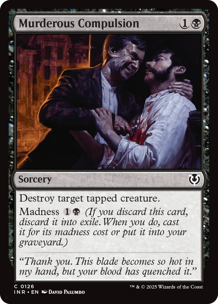 Image for Murderous Compulsion (Innistrad Remastered) (126) - Magic: The Gathering