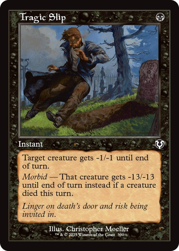 Image for Tragic Slip (Retro Frame) (Innistrad Remastered) (390) - Magic: The Gathering