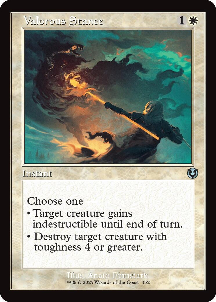 Image for Valorous Stance (Retro Frame) (Innistrad Remastered) (352) - Magic: The Gathering